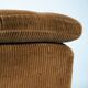 Pair of Modular Armchairs in Brown Corduroy by DUX, Sweden, 1970s