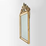 20th Century Napoleon III style mirror in wood with facet cut mirror, France