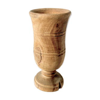 Raw wooden vase 19cm