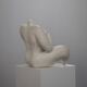 Sculpture féminine céramique expressive par Evelyn van Baarda, Pays-Bas, 1981