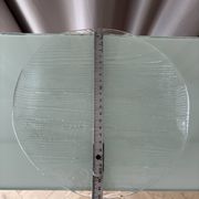 Plat en verre texturé “Bark” par Bengt Edenfalk pour Skruf