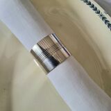 Rond de Serviette en Métal Argenté
