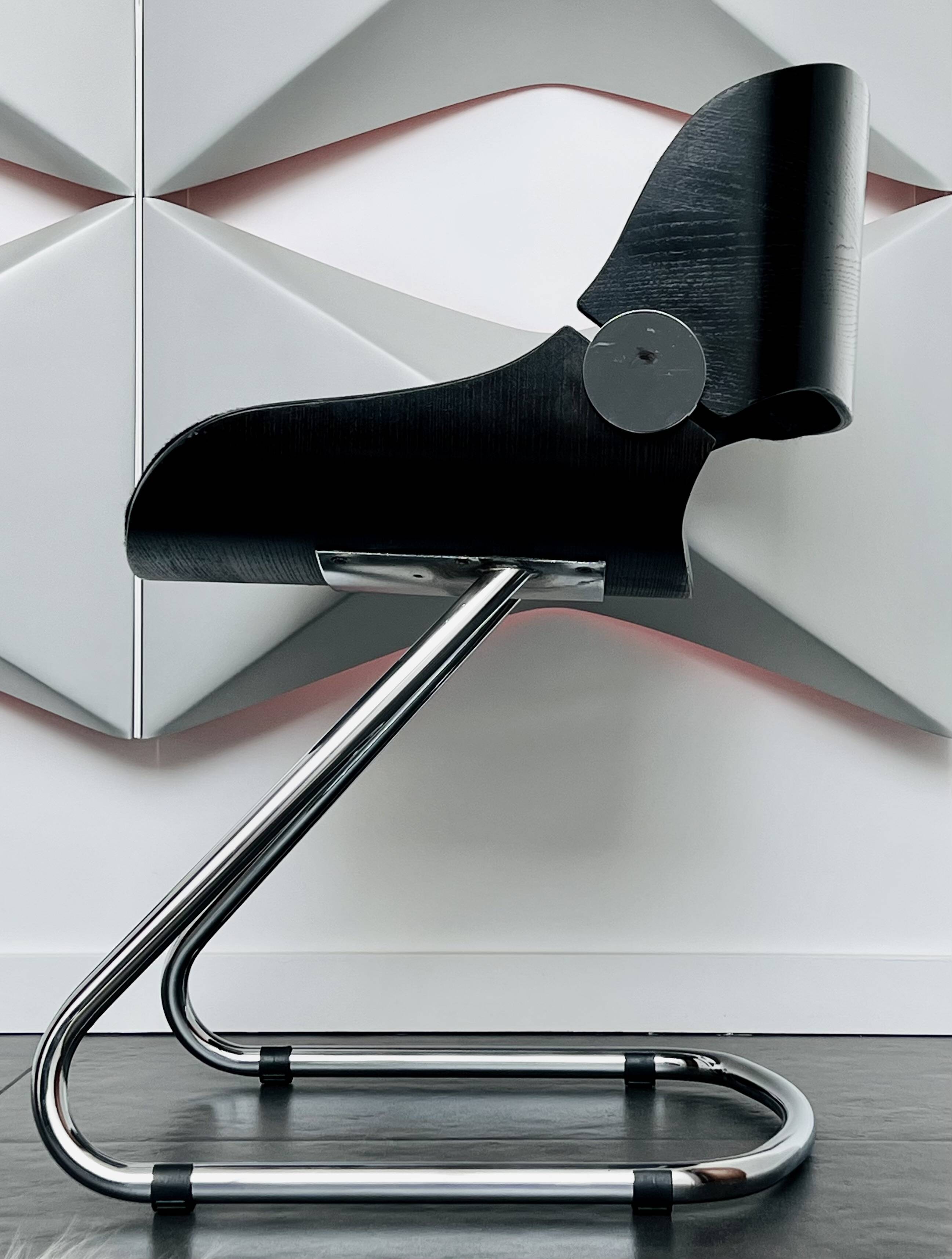 Baumann chair model Arpège attributed to Etienne Fermigier, France 1970s.