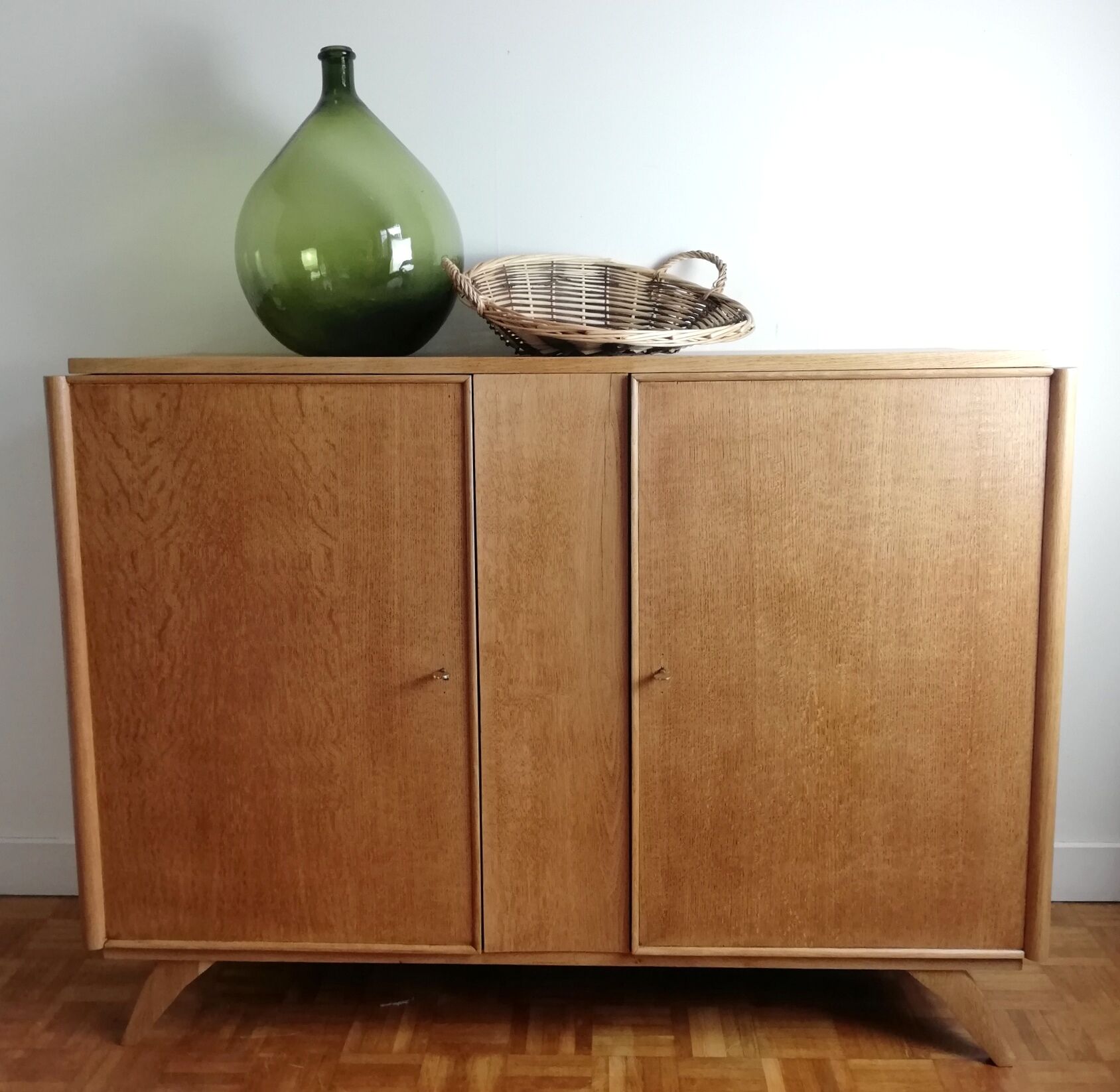 Buffet in solid oak, 50s