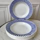 Lot of 6 hollow plates digoin sarreguemines model "monique" 30s