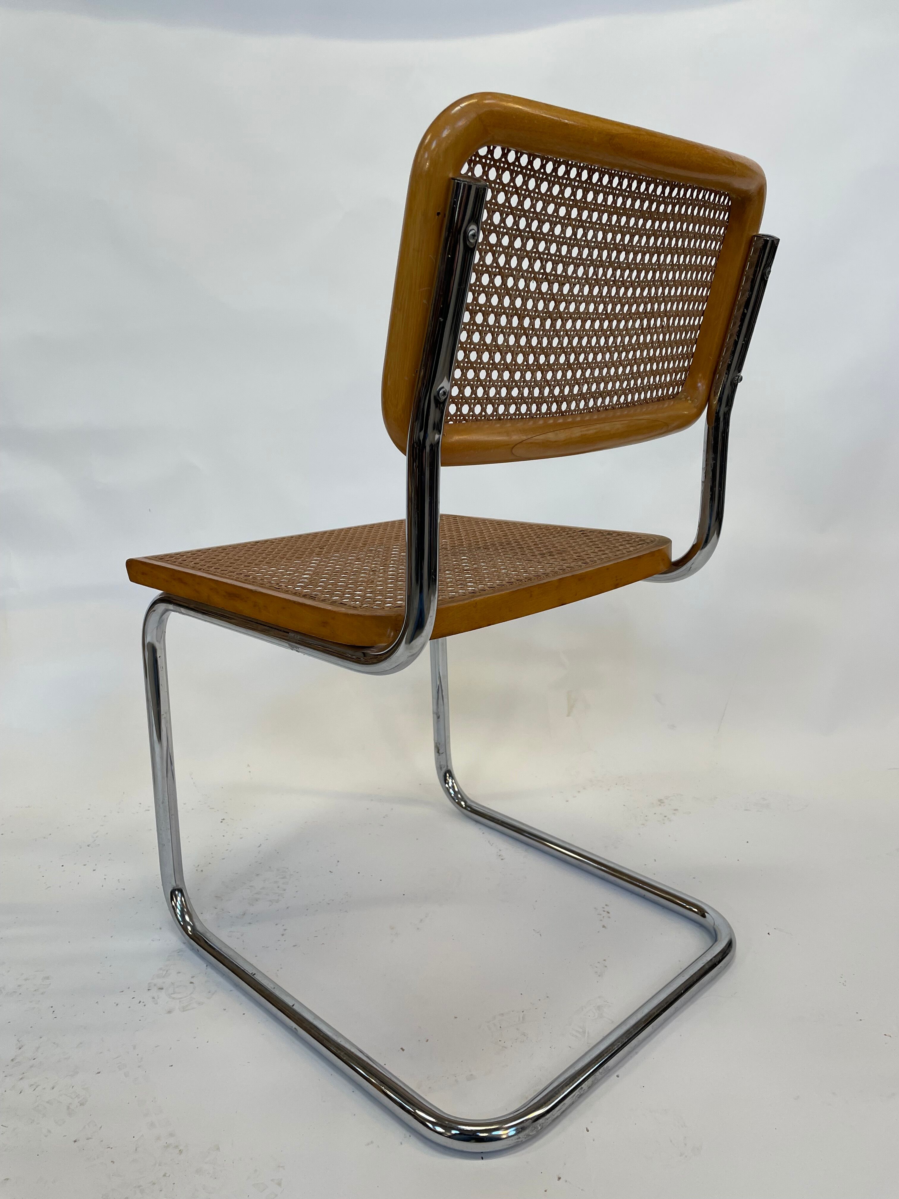 Cesca design chair b32 model in chrome