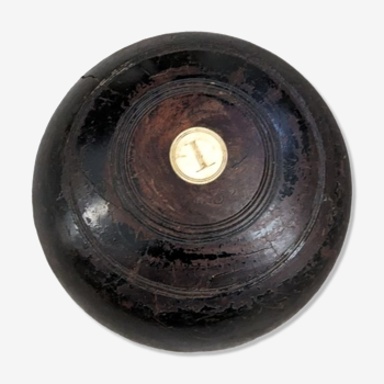 English ball game in wood from Gaïac and ivoire
