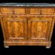 Louis Philippe period sideboard in walnut and marble top 1830's