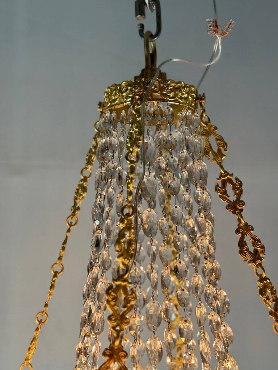Gilt bronze pearl bag, early 19th century