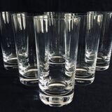 Set of 6 Baccarat crystal orangeade glasses