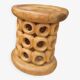 Lot de 4 Tabourets  Africains Traditionnels