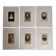 Set of 6 old photographs, oval and rectangular studio portraits from the 19th century