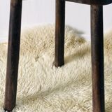 Pair of brutalist tripod stools