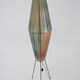 Big mid-century Space Age floor lamp "Rocket" Czechoslovakia / 1960s