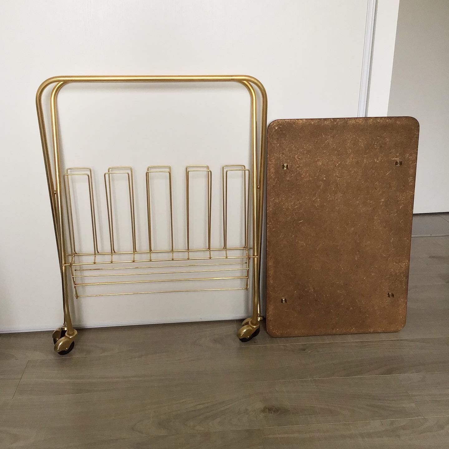 Vintage folding vinyl tray