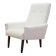 White armchair, Danish design, 1970s, production: Denmark