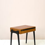 Side table with sewing compartment