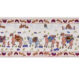 Hand-knotted rug, vintage Turkish rug 50x186 cm