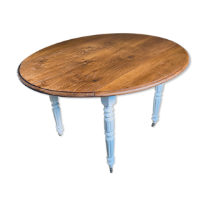 table ovale avec rabat