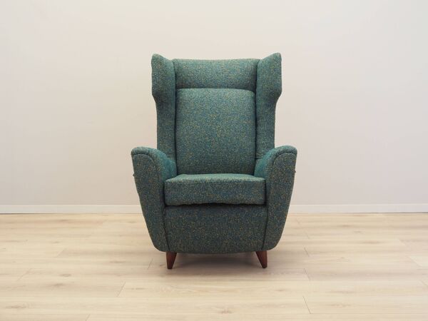 Fauteuil lounge, design italien, années 70, fabrication : Italie