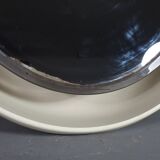 Oval mirror backlit vintage 70, 68x55 cm