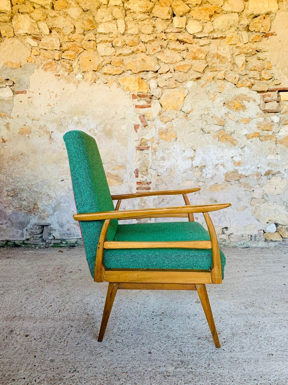 Vintage armchair in Scandinavian style circa 60