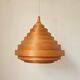 Midcentury Veneer Pendant in style of Hans-Agne Jakobsson, Denmark, 1970s