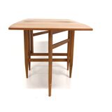 Teak drop-leaf dining table, Sweden, 1950s