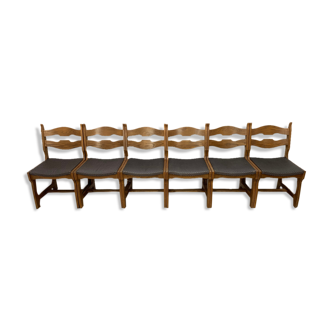 Set de 6 chaises par Guillerme et Chambron