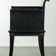 Black wooden chair / side chair from the 20th century in Asian style