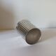 Silver metal vase