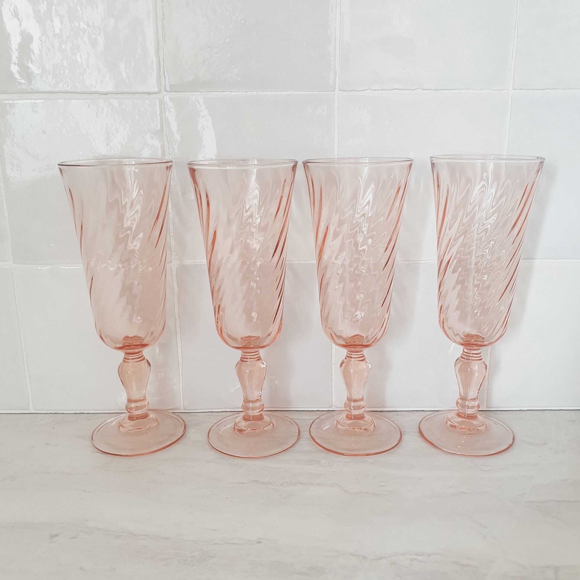 Rosaline champagne flutes