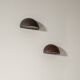 Pair of Round Vintage Danish Copper Wall Sconces Lamps, 1960s