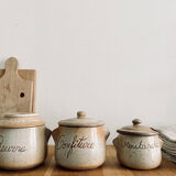 Antique stoneware spice pots