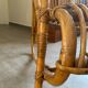 Rare pair of vintage rattan and wicker armchairs from the 1950s