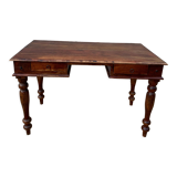 Office 2 drawers in wood acacia colonial style