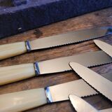 12 Rameau Sens stainless steel knives – France – 1950s/1970s