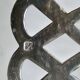 Silver-plated metal basket, openwork rim, hallmark to be identified