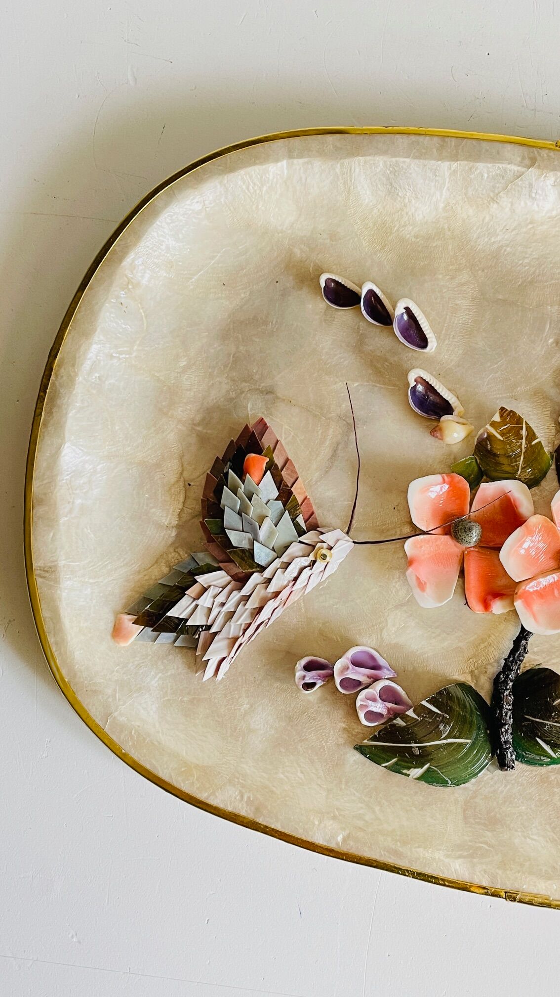 Decorative Shells Plateau Vintage