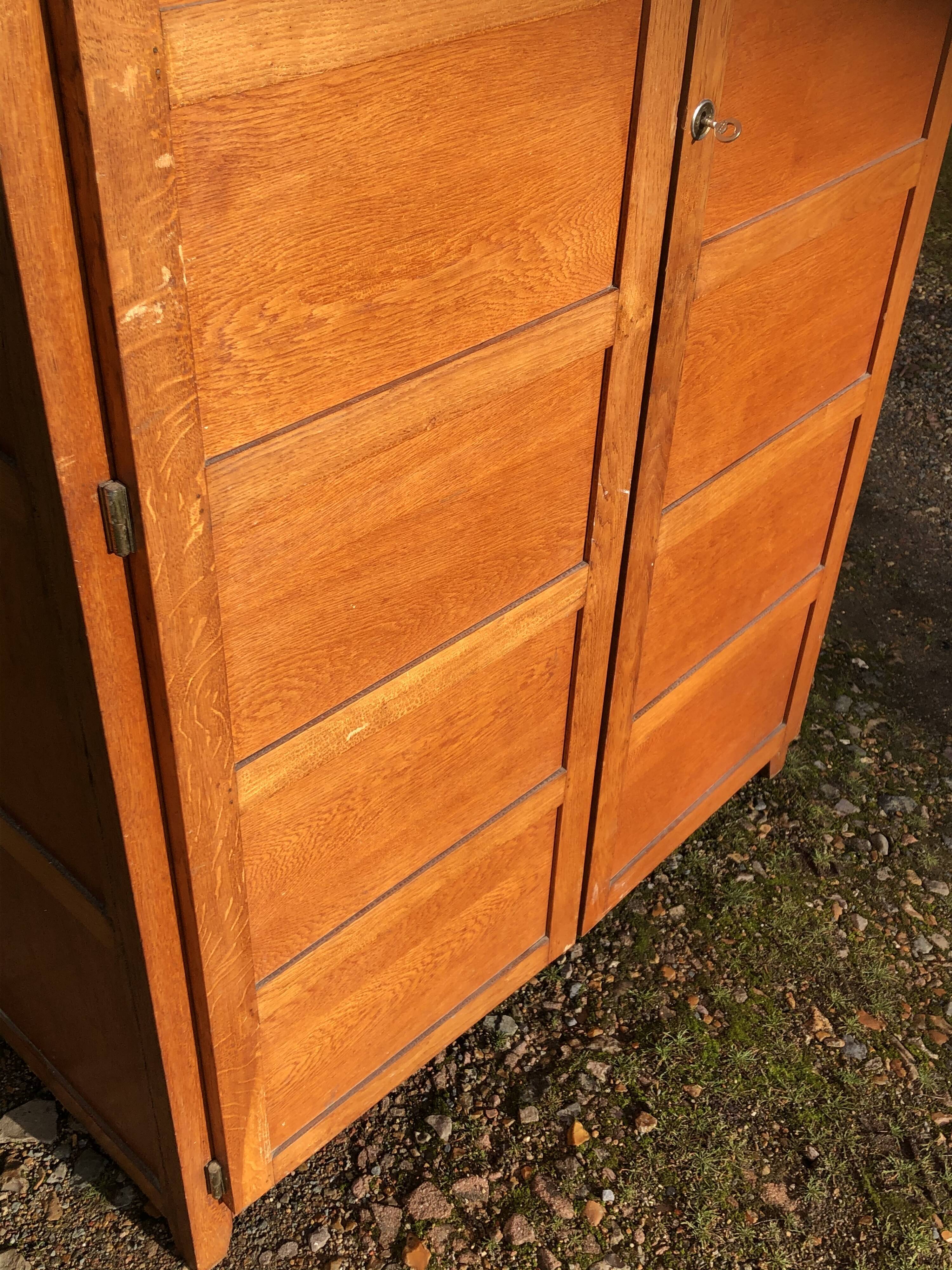 Parisian wardrobe two doors by René Gabriel