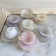 Serving Harlequin vintage opaline glass cups