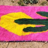 Handwoven Moroccan pure wool rug, size 150 x 250 cm