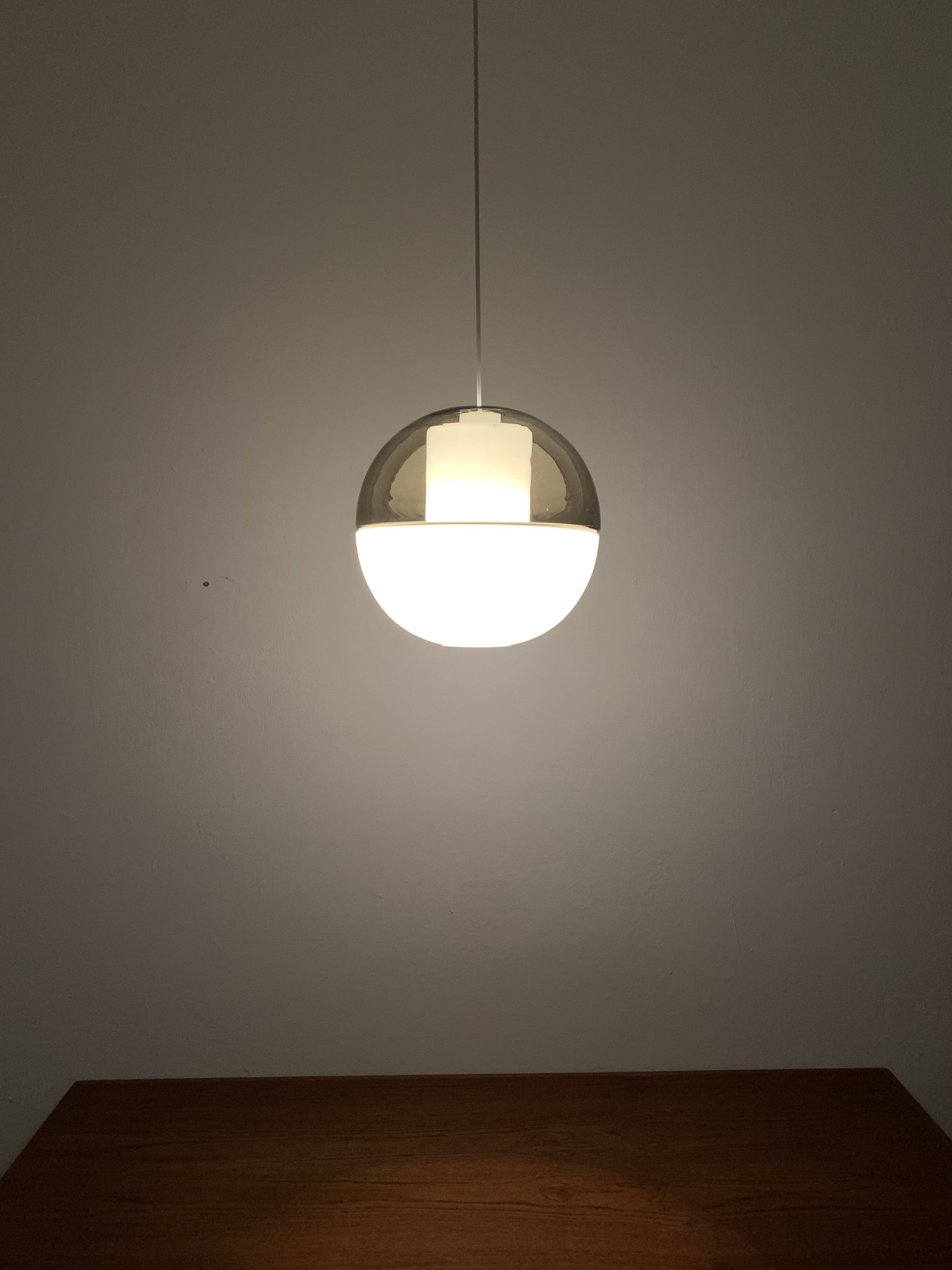Glass Pendant Lamp by Wilhelm Wagenfeld for Peill and Putzler