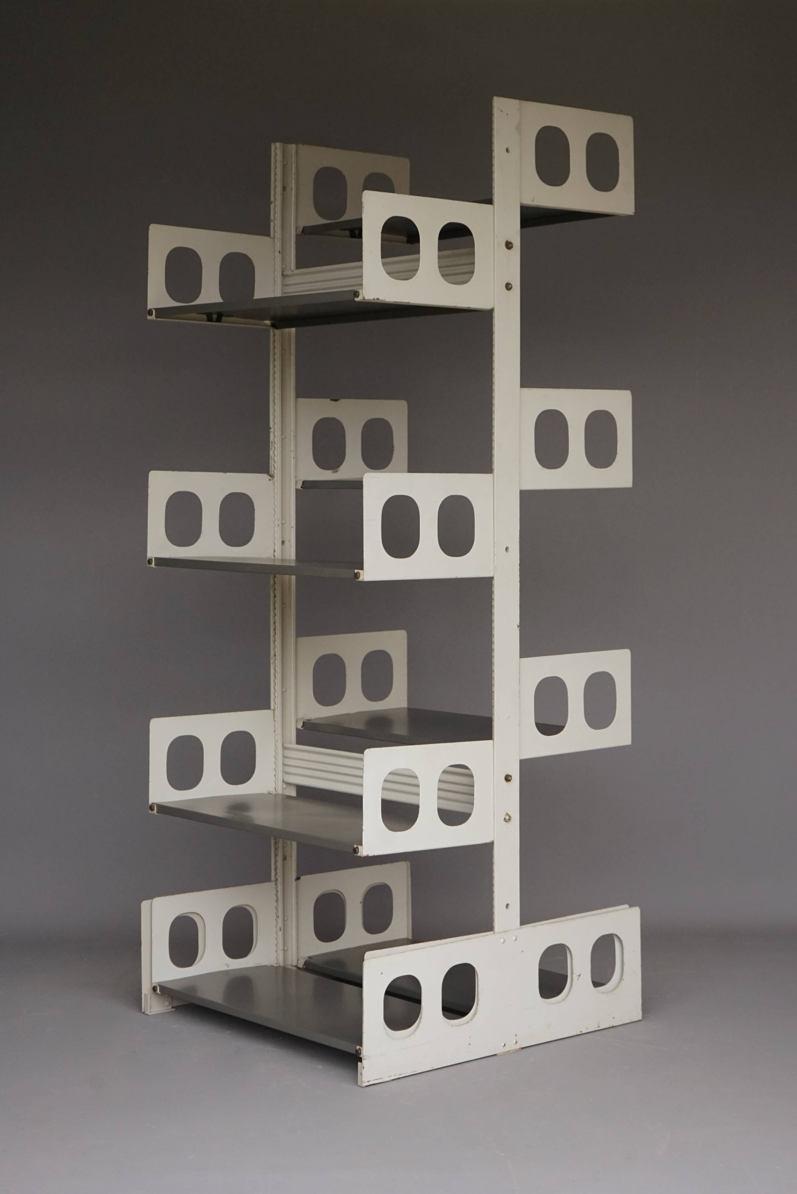'Triennal' Industrial Shelving Unit from Lips Vago. 1950s