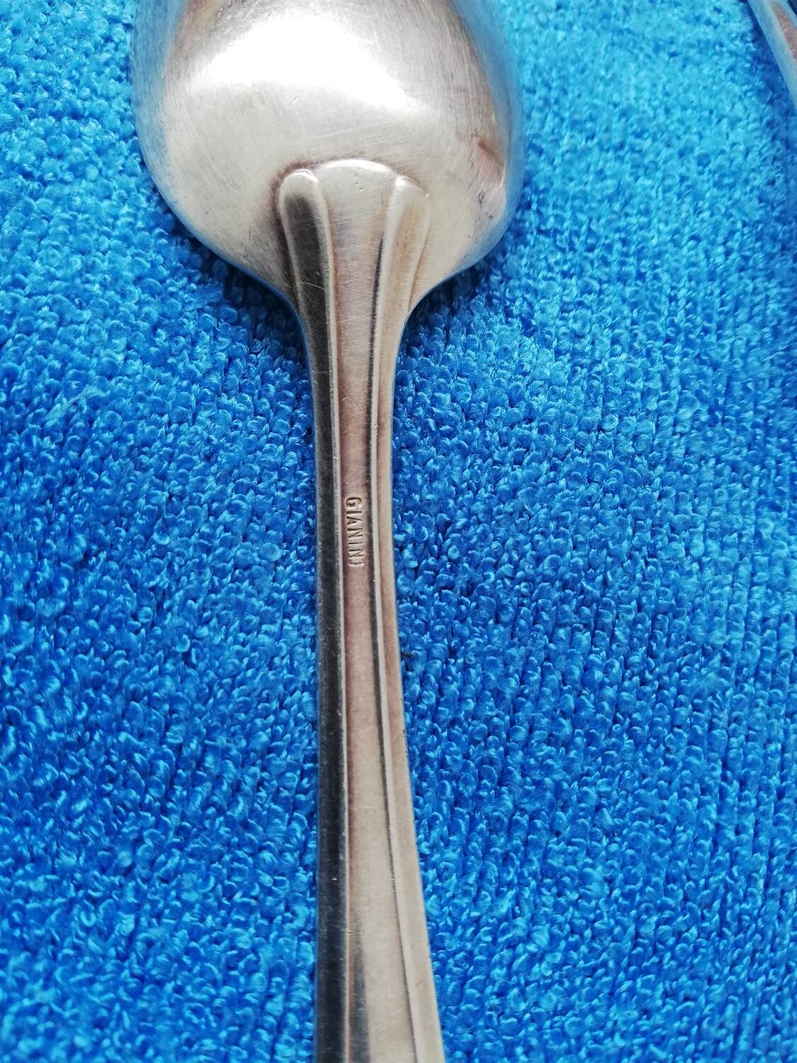 Gianini silver-plated spoon and fork