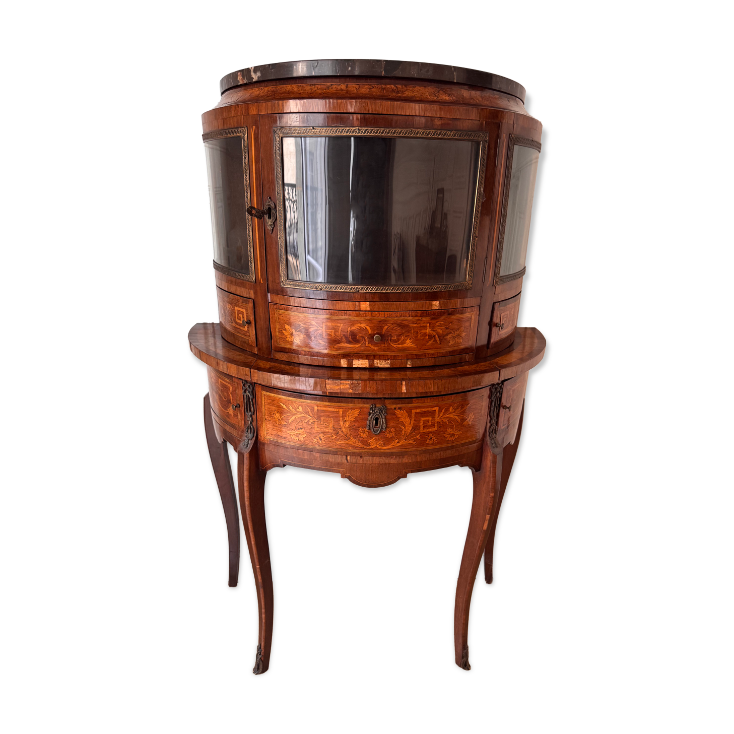 Daytime happiness marquetry half-moon Napoleon III