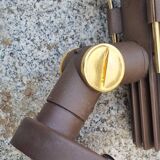Pair of vintage wall lights from the 70s, HUSTADT LEUCHTEN