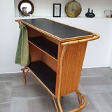 Rattan bar tiki bar from the 60s