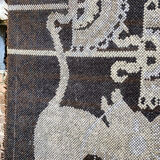 Rya wool mythological carpet handwoven