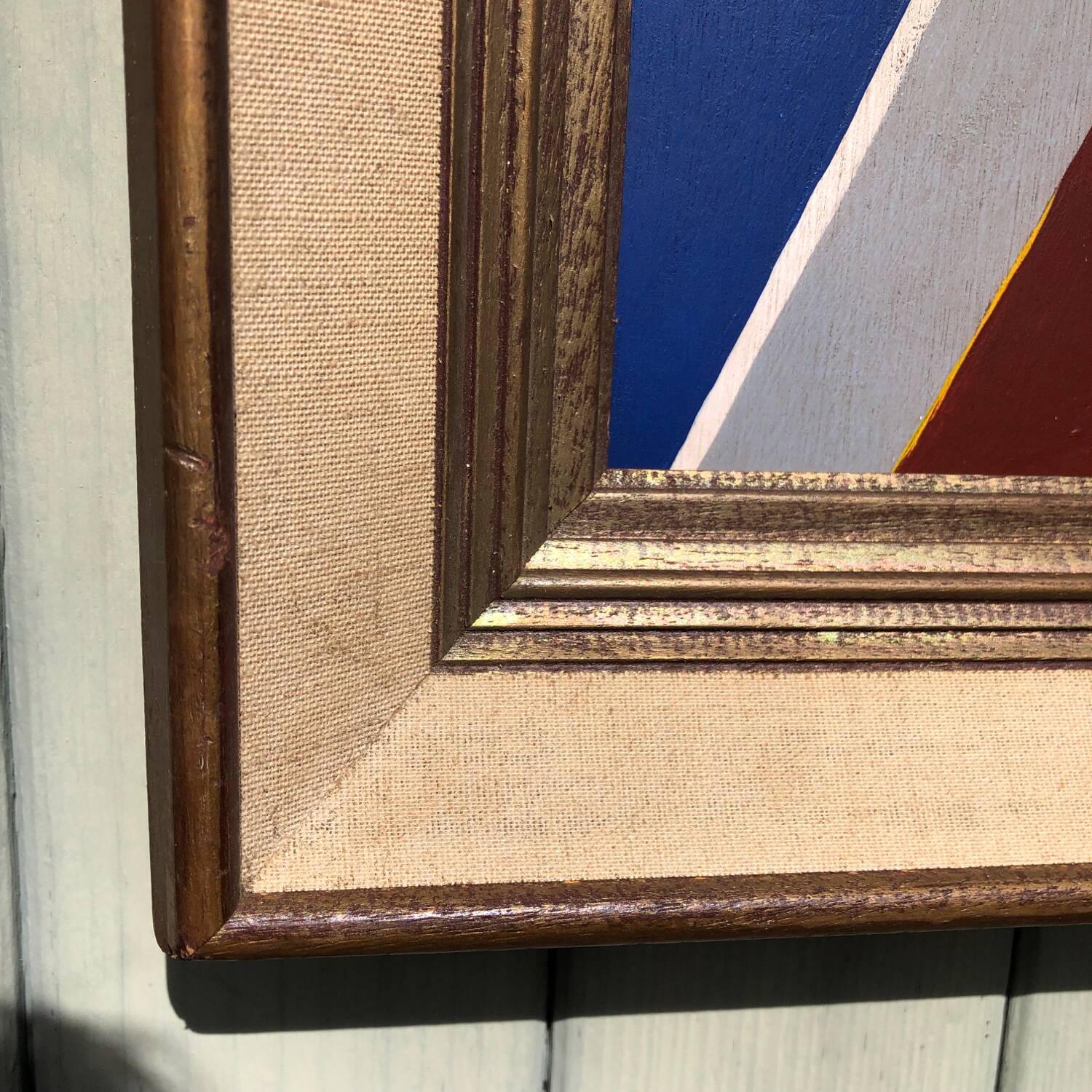 Abstract painting on panel